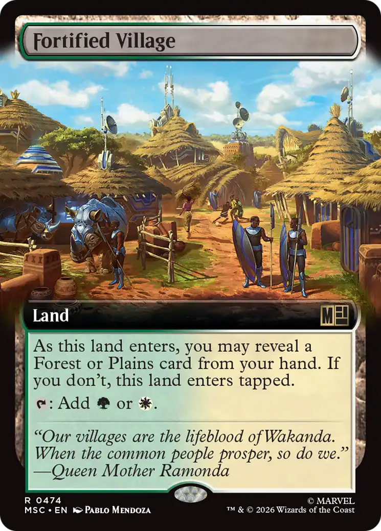 Fortified Village (Extended Art) [Marvel Super Heroes Commander] | Gate City Games LLC
