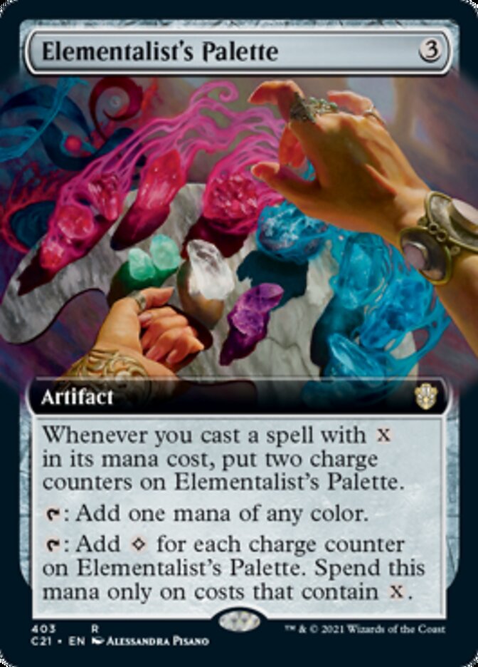 Elementalist's Palette (Extended Art) [Commander 2021] | Gate City Games LLC