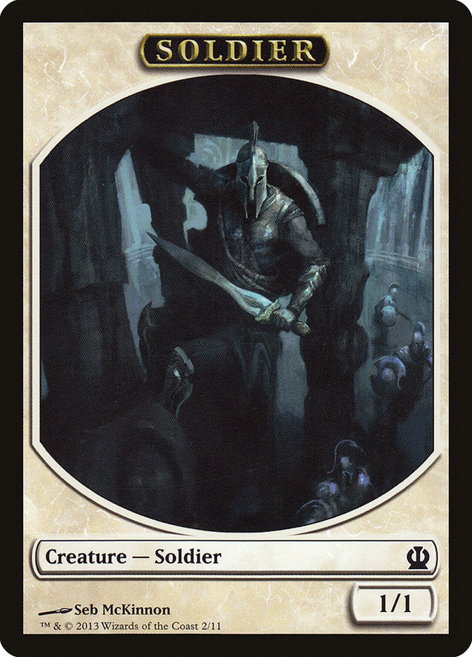 Soldier Token (2/11) [Theros Tokens] | Gate City Games LLC