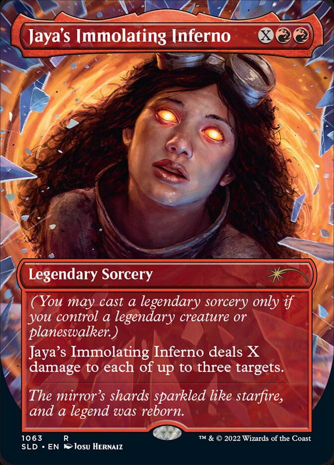 Jaya's Immolating Inferno (Borderless) [Secret Lair Drop Series] | Gate City Games LLC