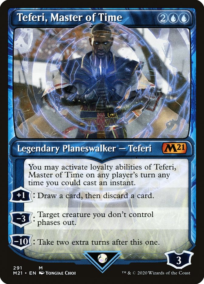 Teferi, Master of Time (Showcase) (291) [Core Set 2021] | Gate City Games LLC