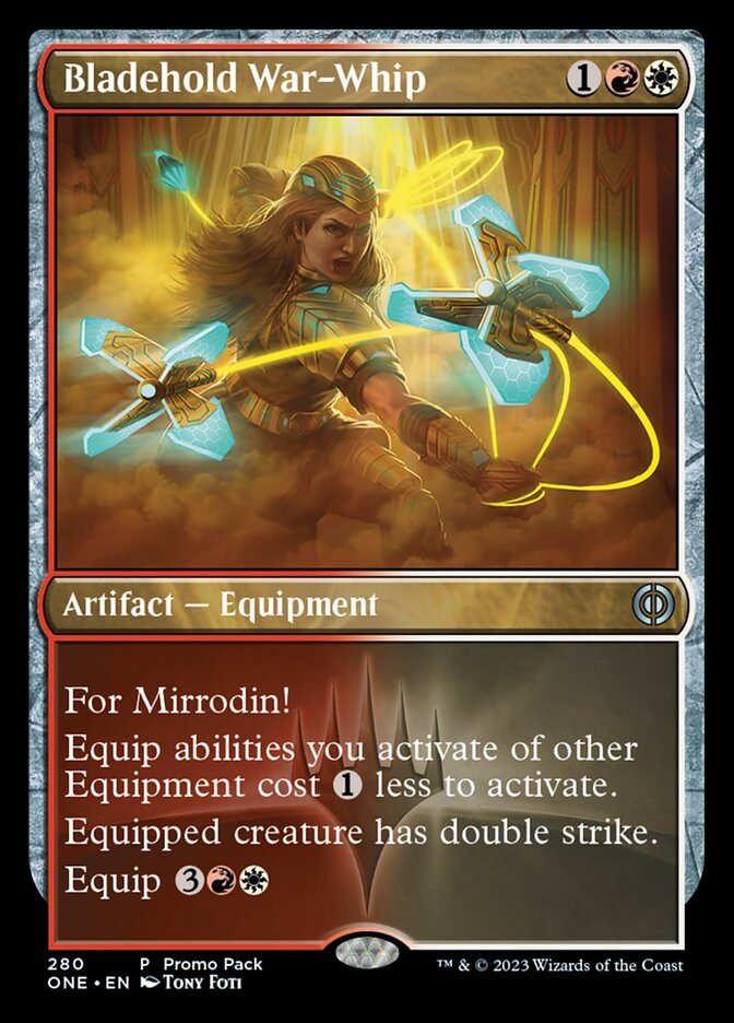Bladehold War-Whip (Promo Pack) [Phyrexia: All Will Be One Promos] | Gate City Games LLC
