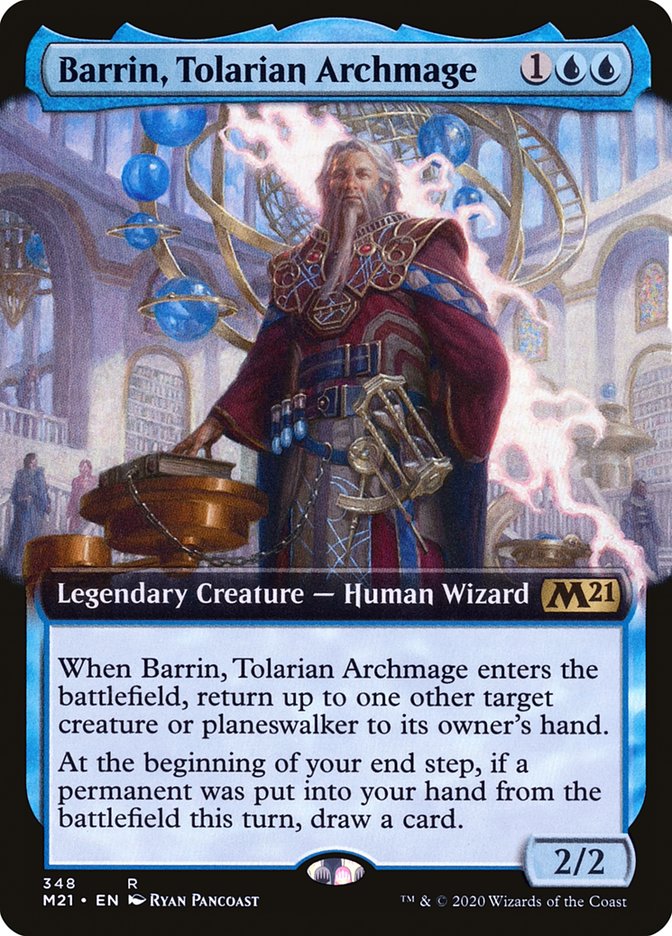 Barrin, Tolarian Archmage (Extended Art) [Core Set 2021] | Gate City Games LLC
