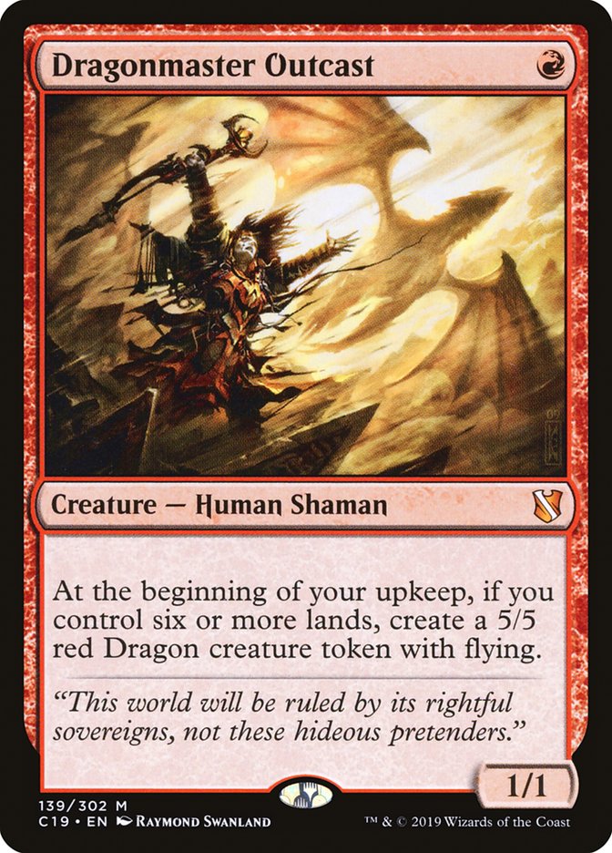 Dragonmaster Outcast [Commander 2019] | Gate City Games LLC