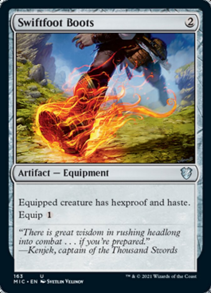 Swiftfoot Boots [Innistrad: Midnight Hunt Commander] | Gate City Games LLC