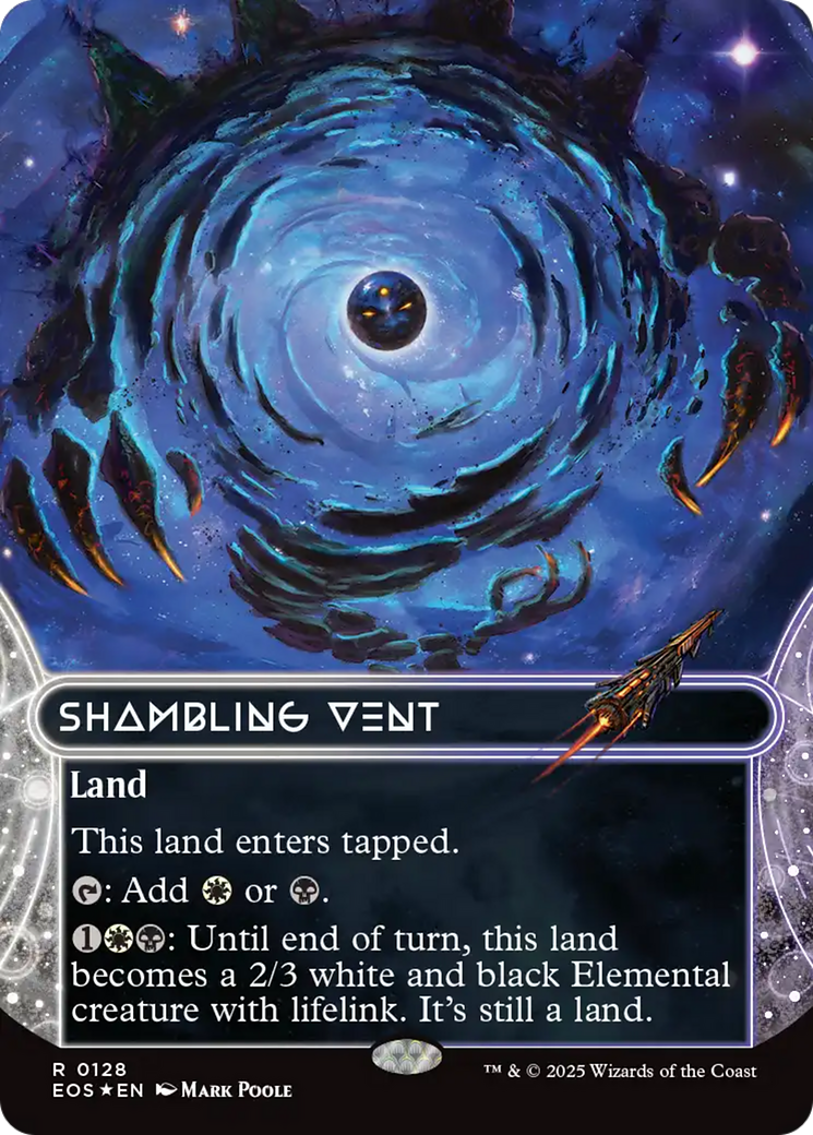 Shambling Vent (0128) (Borderless) (Galaxy Foil) [Edge of Eternities: Stellar Sights] | Gate City Games LLC