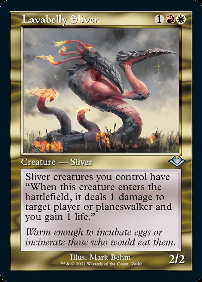 Lavabelly Sliver (Retro Foil Etched) [Modern Horizons] | Gate City Games LLC