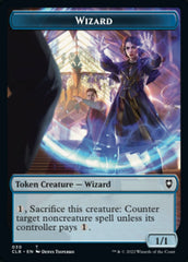 Kor Warrior // Wizard Double-Sided Token [Commander Legends: Battle for Baldur's Gate Tokens] | Gate City Games LLC