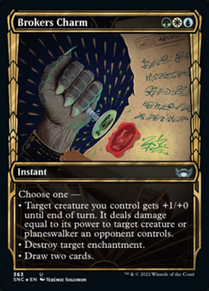 Brokers Charm (Showcase Golden Age Gilded Foil) [Streets of New Capenna] | Gate City Games LLC