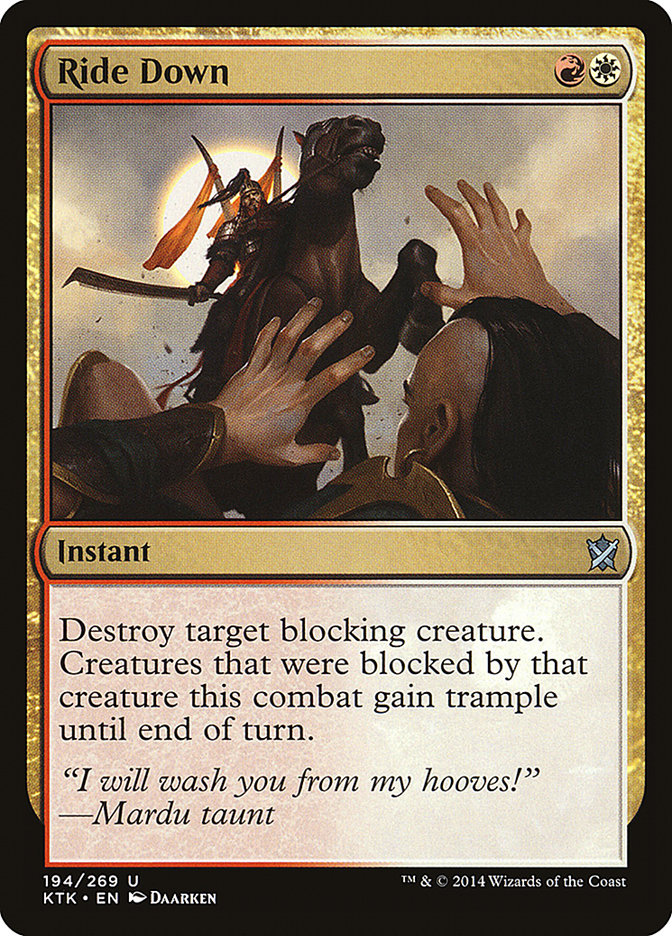 Ride Down [Khans of Tarkir] | Gate City Games LLC