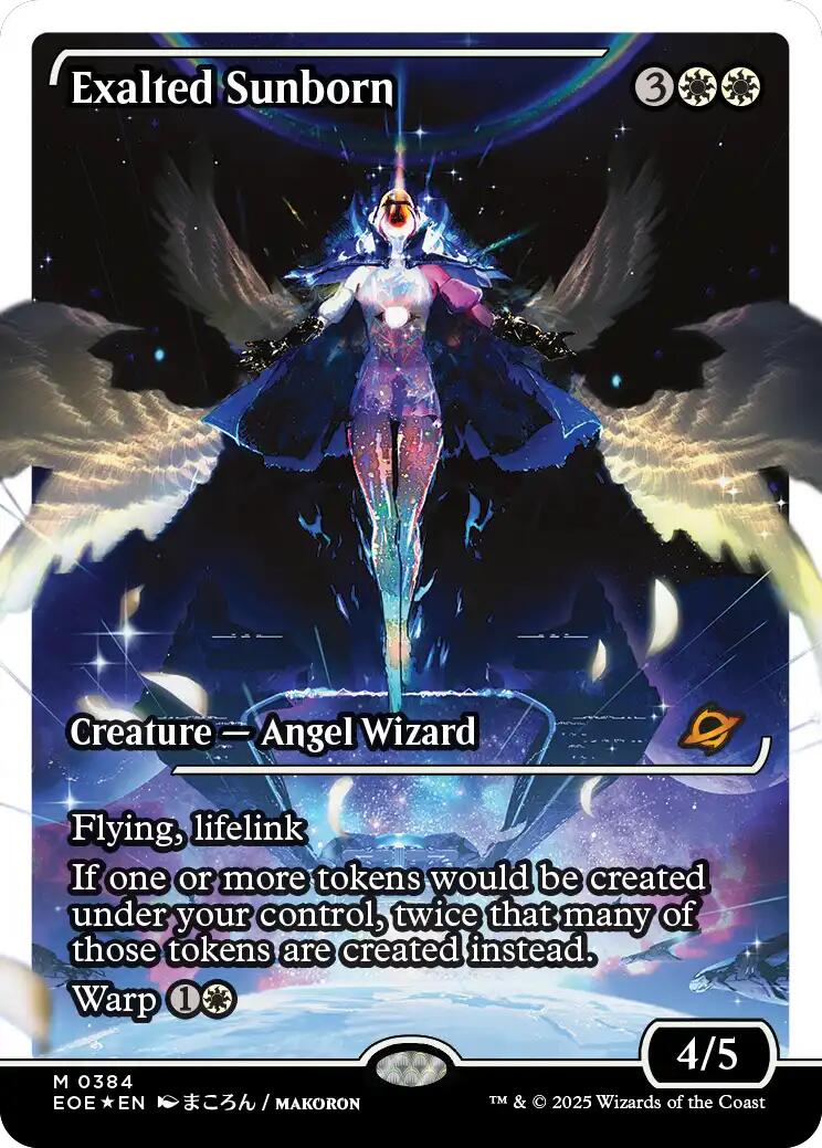 Exalted Sunborn (Showcase) (Fracture Foil) [Edge of Eternities] | Gate City Games LLC