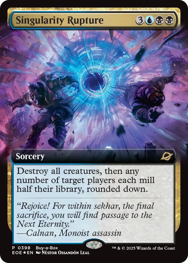 Singularity Rupture (Extended Art) (Buy-A-Box) [Edge of Eternities] | Gate City Games LLC