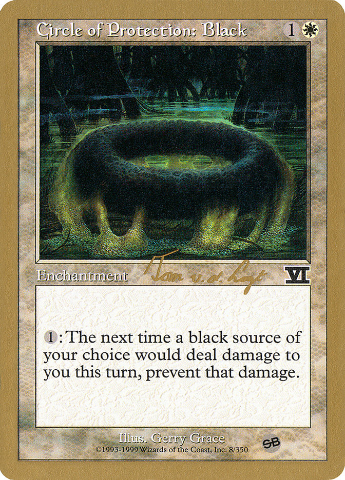 Circle of Protection: Black (Tom van de Logt) (SB) [World Championship Decks 2000] | Gate City Games LLC