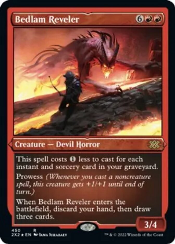 Bedlam Reveler (Foil Etched) [Double Masters 2022] | Gate City Games LLC