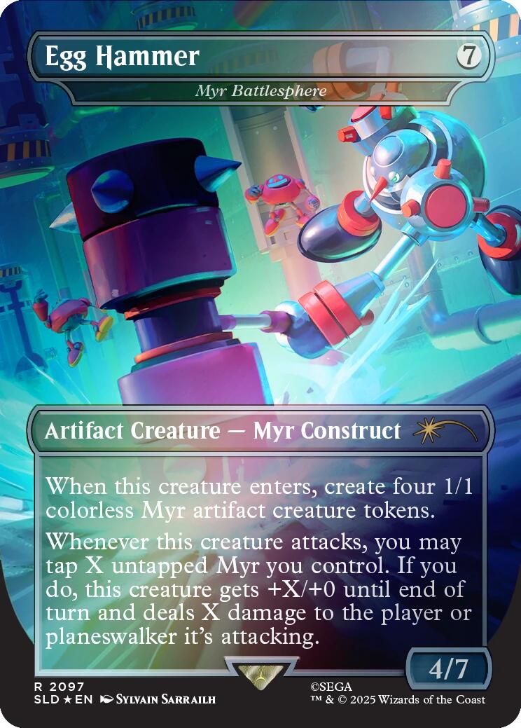 Egg Hammer - Myr Battlesphere (Rainbow Foil) [Secret Lair Drop Series] | Gate City Games LLC