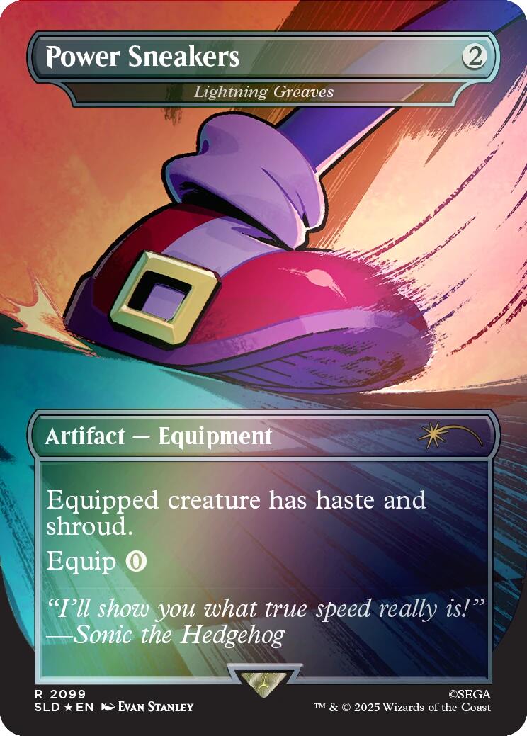 Power Sneakers - Lightning Greaves (Rainbow Foil) [Secret Lair Drop Series] | Gate City Games LLC
