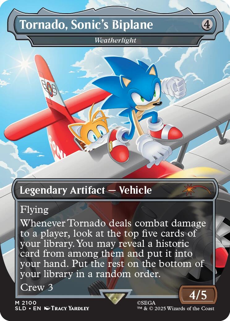 Tornado, Sonic's Biplane - Weatherlight [Secret Lair Drop Series] | Gate City Games LLC