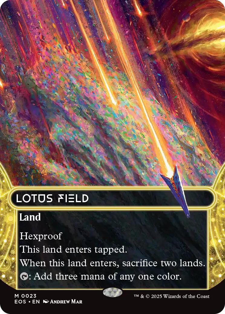 Lotus Field (0023) (Borderless) [Edge of Eternities: Stellar Sights] | Gate City Games LLC