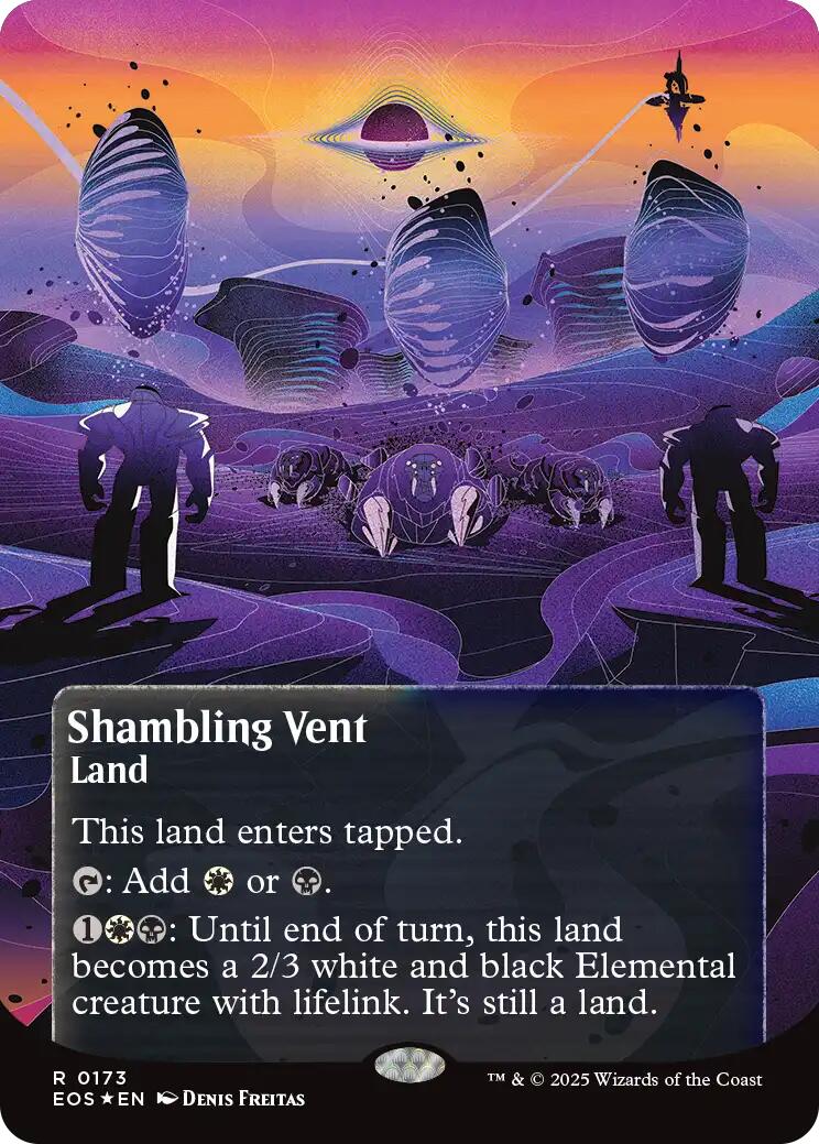 Shambling Vent (0173) (Borderless) (Galaxy Foil) [Edge of Eternities: Stellar Sights] | Gate City Games LLC