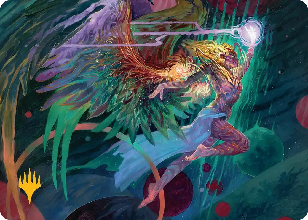 Exalted Sunborn Art Card (Gold-Stamped Signature) [Edge of Eternities Art Series] | Gate City Games LLC