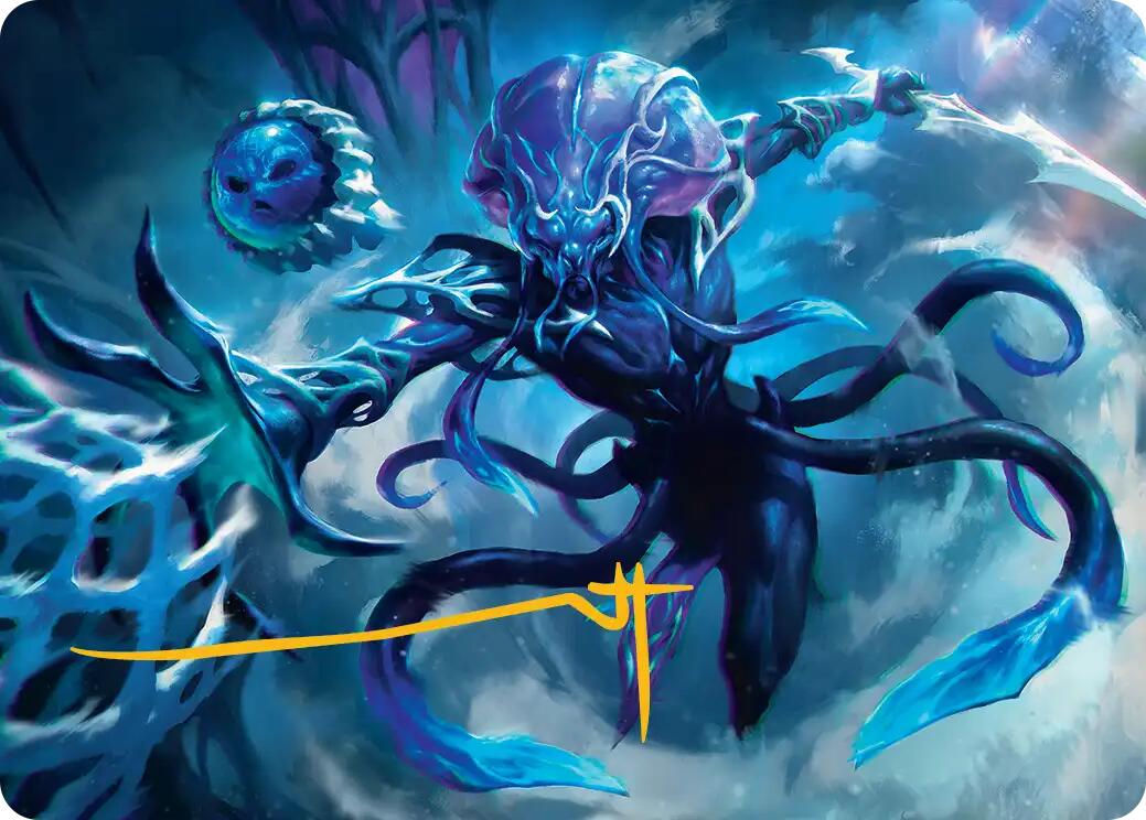 Illvoi Galeblade Art Card (Gold-Stamped Signature) [Edge of Eternities Art Series] | Gate City Games LLC