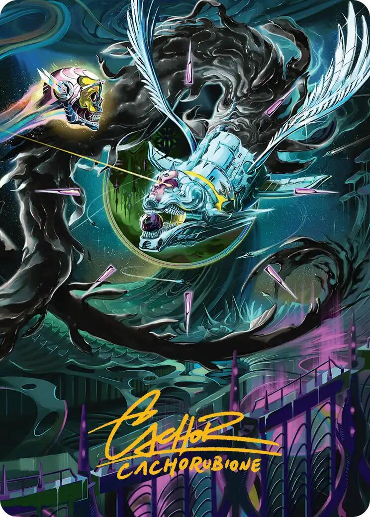 Quantum Riddler Art Card (Gold-Stamped Signature) [Edge of Eternities Art Series] | Gate City Games LLC