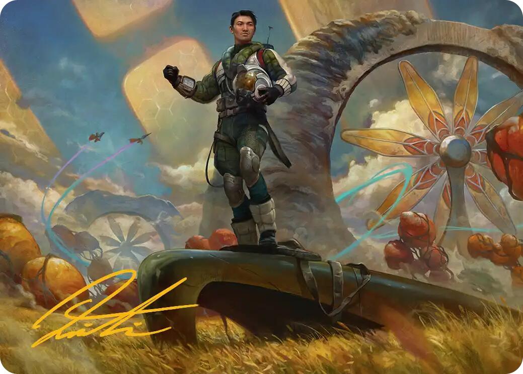 Galactic Wayfarer Art Card (Gold-Stamped Signature) [Edge of Eternities Art Series] | Gate City Games LLC