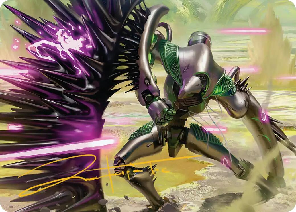 Tapestry Warden Art Card (Gold-Stamped Signature) [Edge of Eternities Art Series] | Gate City Games LLC