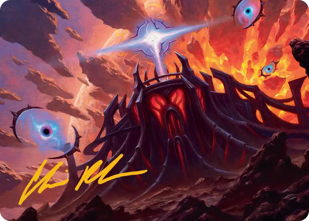 Secluded Starforge Art Card (Gold-Stamped Signature) [Edge of Eternities Art Series] | Gate City Games LLC
