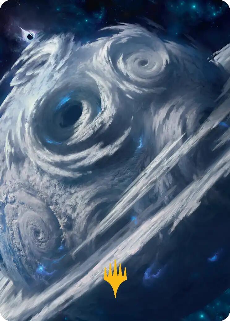 Uthros, Titanic Godcore Art Card (Gold-Stamped Planeswalker Symbol) [Edge of Eternities Art Series] | Gate City Games LLC