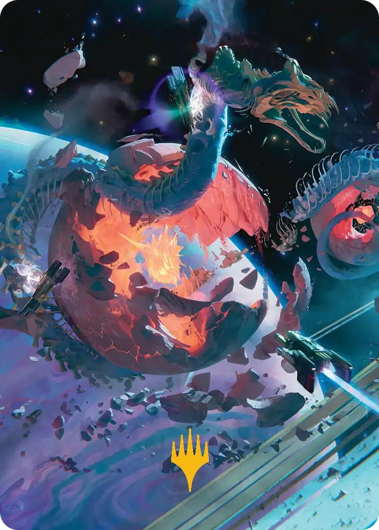 Scavenger Grounds Art Card (47/54) (Gold-Stamped Planeswalker Symbol) [Edge of Eternities Art Series] | Gate City Games LLC