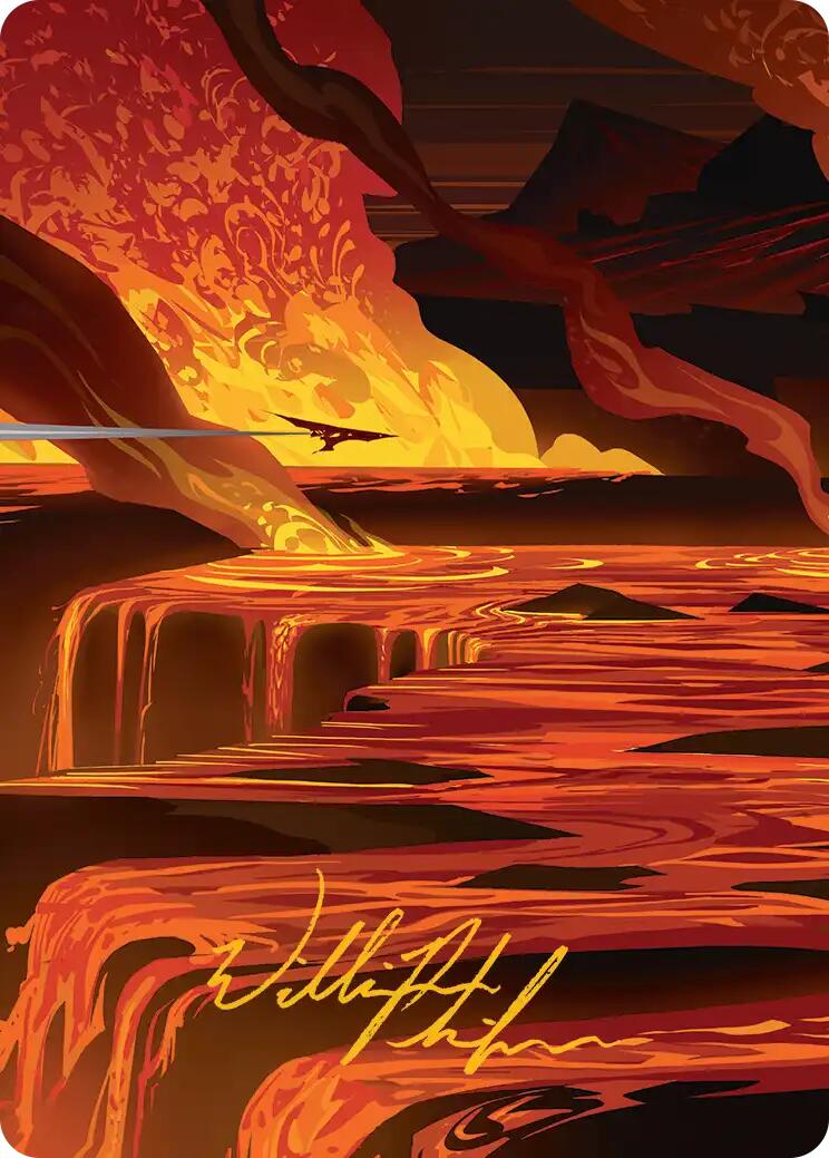 Blast Zone Art Card (Gold-Stamped Signature) [Edge of Eternities Art Series] | Gate City Games LLC