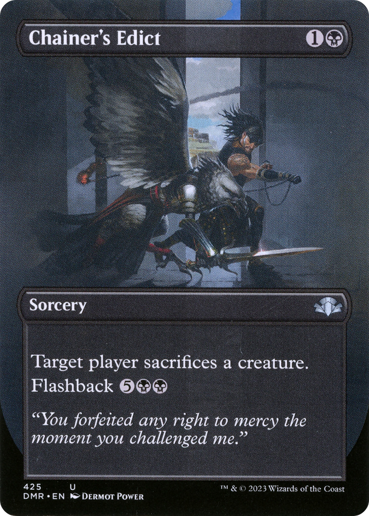 Chainer's Edict (Borderless Alternate Art) [Dominaria Remastered] | Gate City Games LLC
