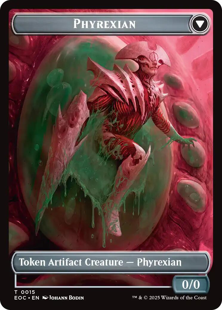 Incubator // Phyrexian Double-Sided Token [Edge of Eternities Commander Tokens] | Gate City Games LLC