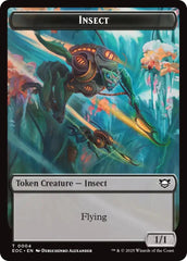 Insect // Elemental (0007) Double-Sided Token [Edge of Eternities Commander Tokens] | Gate City Games LLC