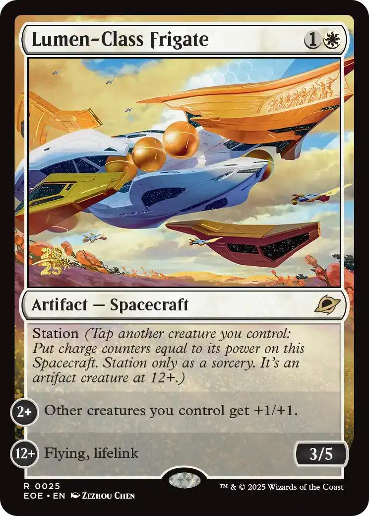 Lumen-Class Frigate [Edge of Eternities Prerelease Promos] | Gate City Games LLC