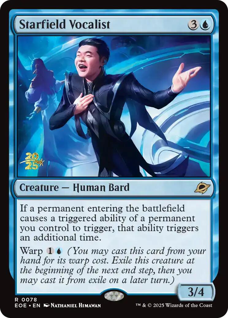 Starfield Vocalist [Edge of Eternities Prerelease Promos] | Gate City Games LLC