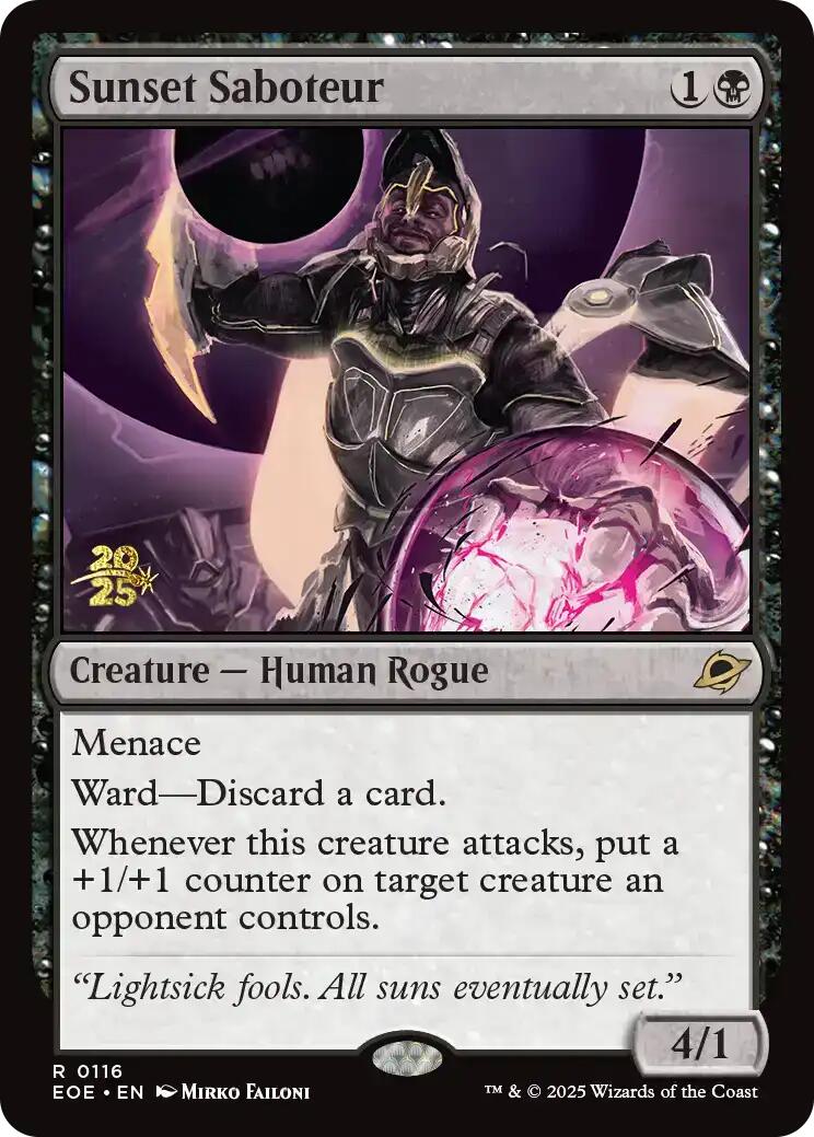 Sunset Saboteur [Edge of Eternities Prerelease Promos] | Gate City Games LLC