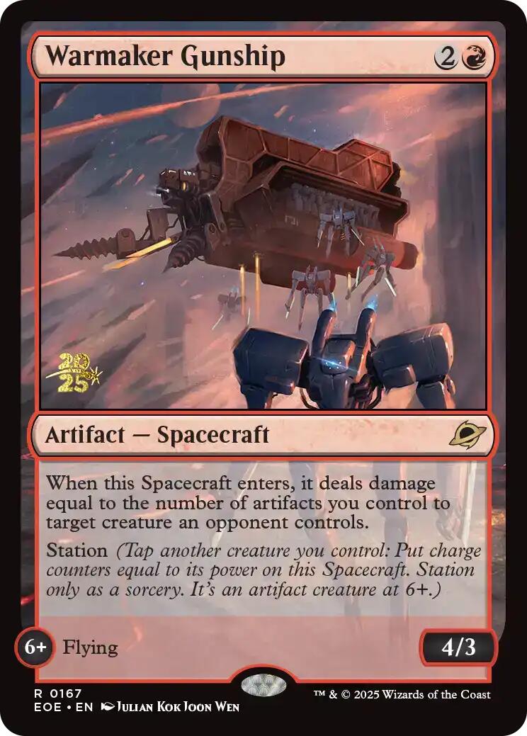Warmaker Gunship [Edge of Eternities Prerelease Promos] | Gate City Games LLC