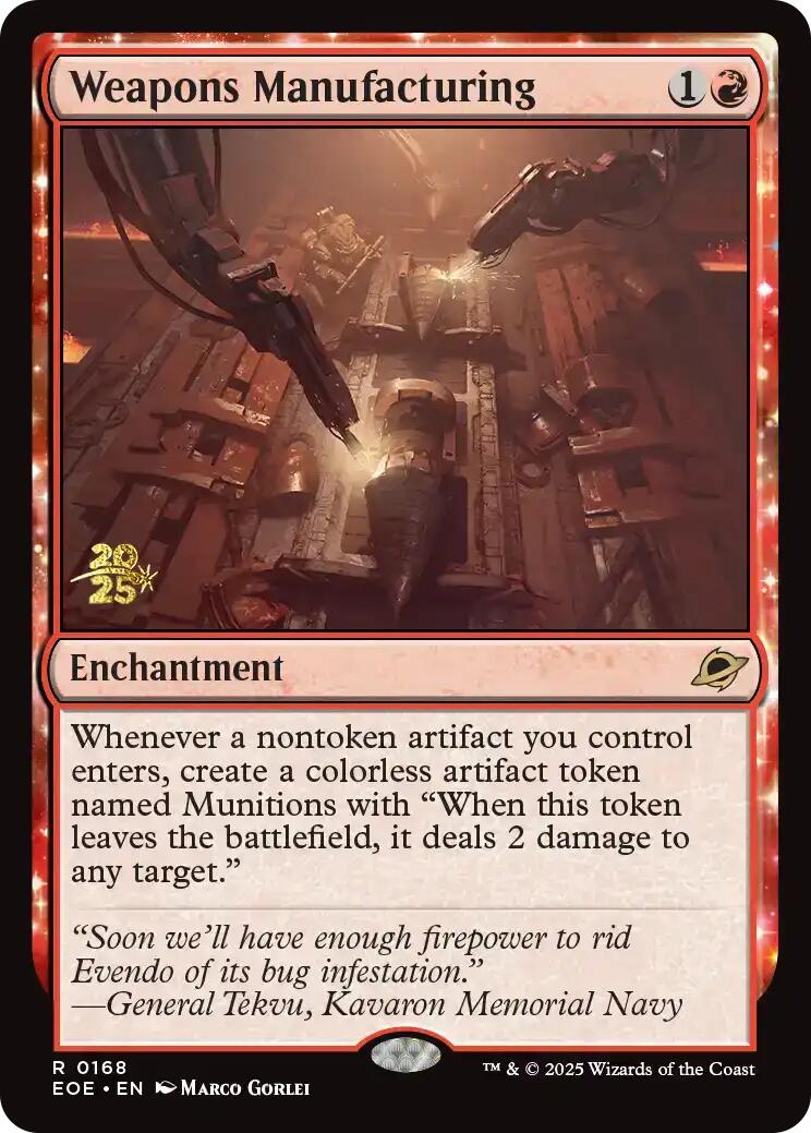 Weapons Manufacturing [Edge of Eternities Prerelease Promos] | Gate City Games LLC