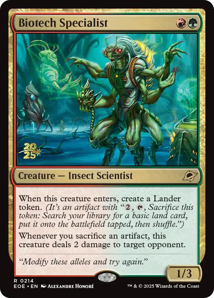 Biotech Specialist [Edge of Eternities Prerelease Promos] | Gate City Games LLC
