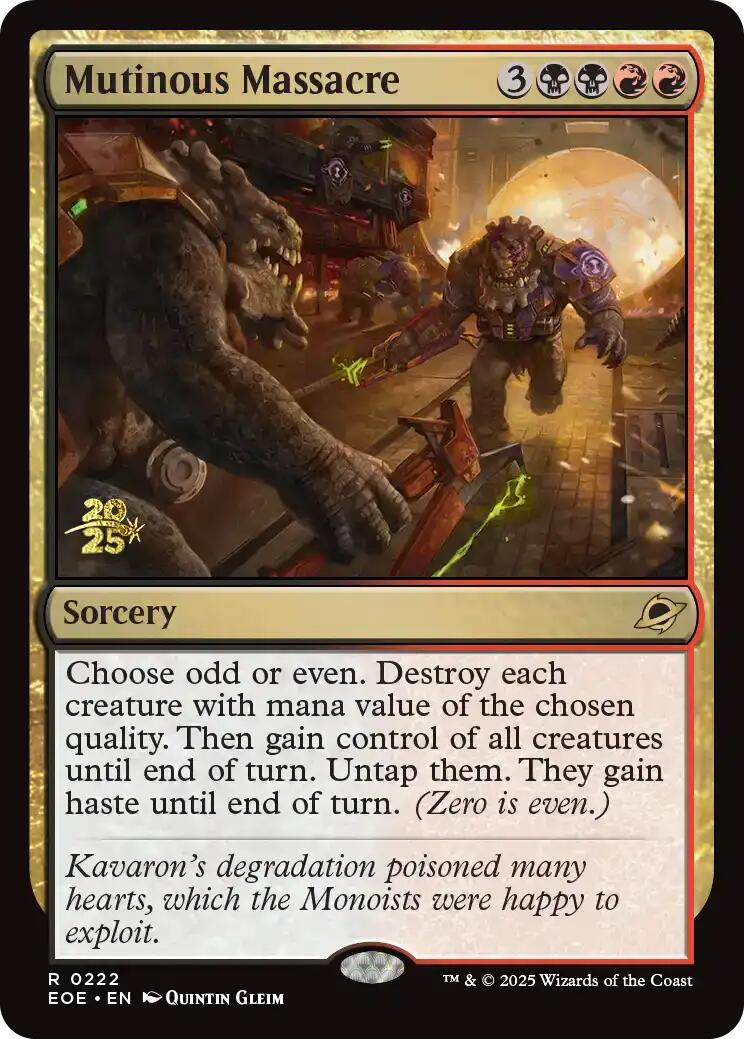 Mutinous Massacre [Edge of Eternities Prerelease Promos] | Gate City Games LLC