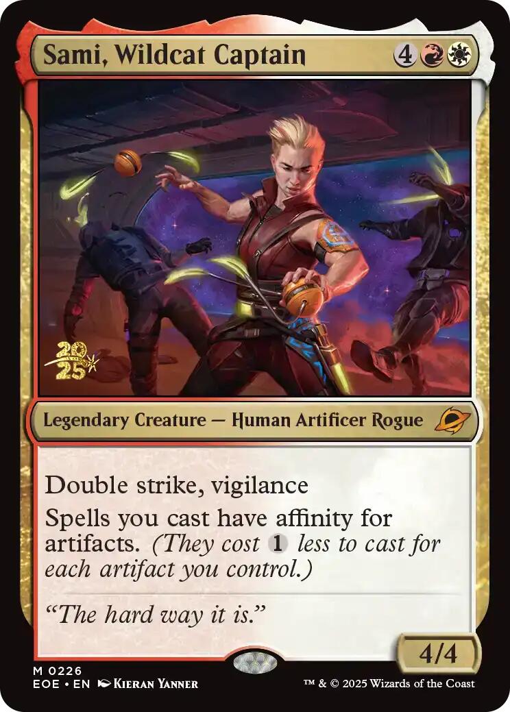Sami, Wildcat Captain [Edge of Eternities Prerelease Promos] | Gate City Games LLC