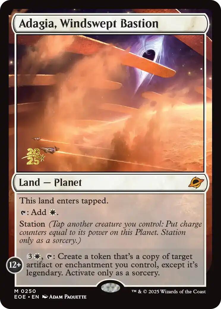 Adagia, Windswept Bastion [Edge of Eternities Prerelease Promos] | Gate City Games LLC