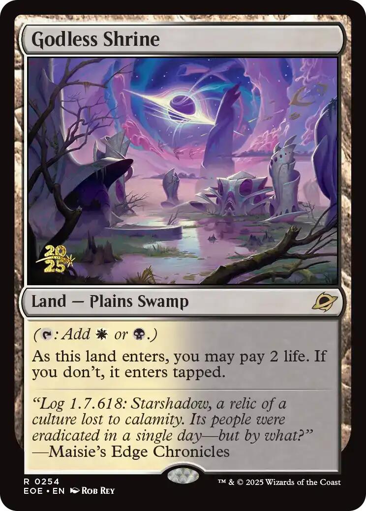 Godless Shrine [Edge of Eternities Prerelease Promos] | Gate City Games LLC