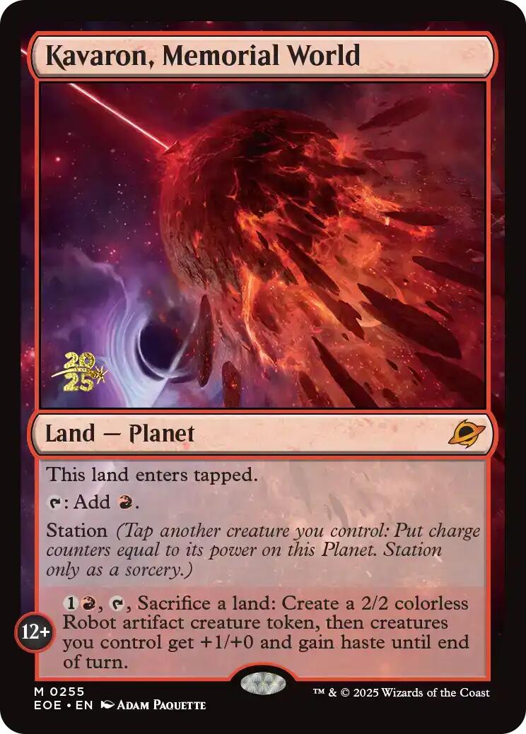 Kavaron, Memorial World [Edge of Eternities Prerelease Promos] | Gate City Games LLC