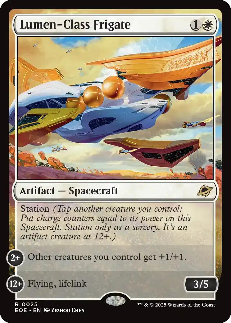 Lumen-Class Frigate [Edge of Eternities Promo Pack] | Gate City Games LLC