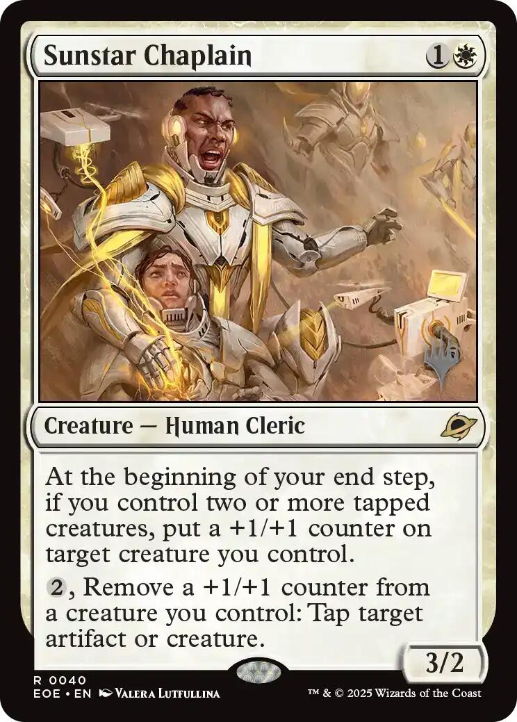 Sunstar Chaplain [Edge of Eternities Promo Pack] | Gate City Games LLC