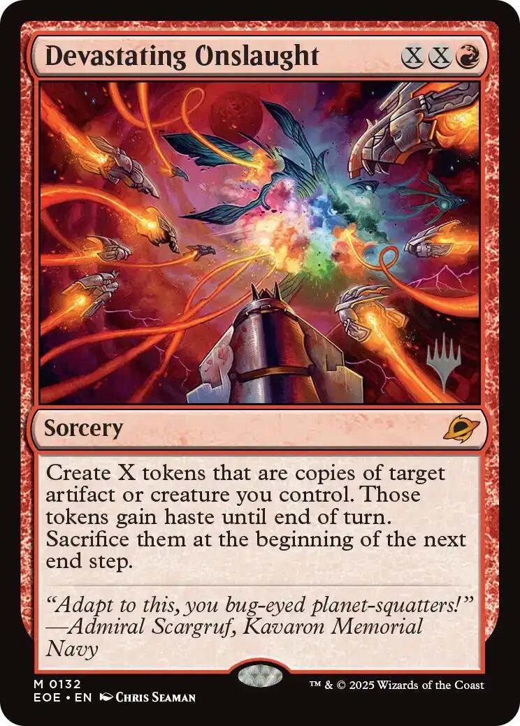 Devastating Onslaught [Edge of Eternities Promo Pack] | Gate City Games LLC