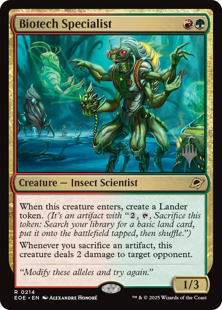 Biotech Specialist [Edge of Eternities Promo Pack] | Gate City Games LLC